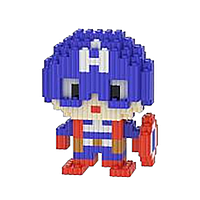 Конструктор фігурка Magic Blocks пікселі Капітан Амеріка 274 деталей MW-04