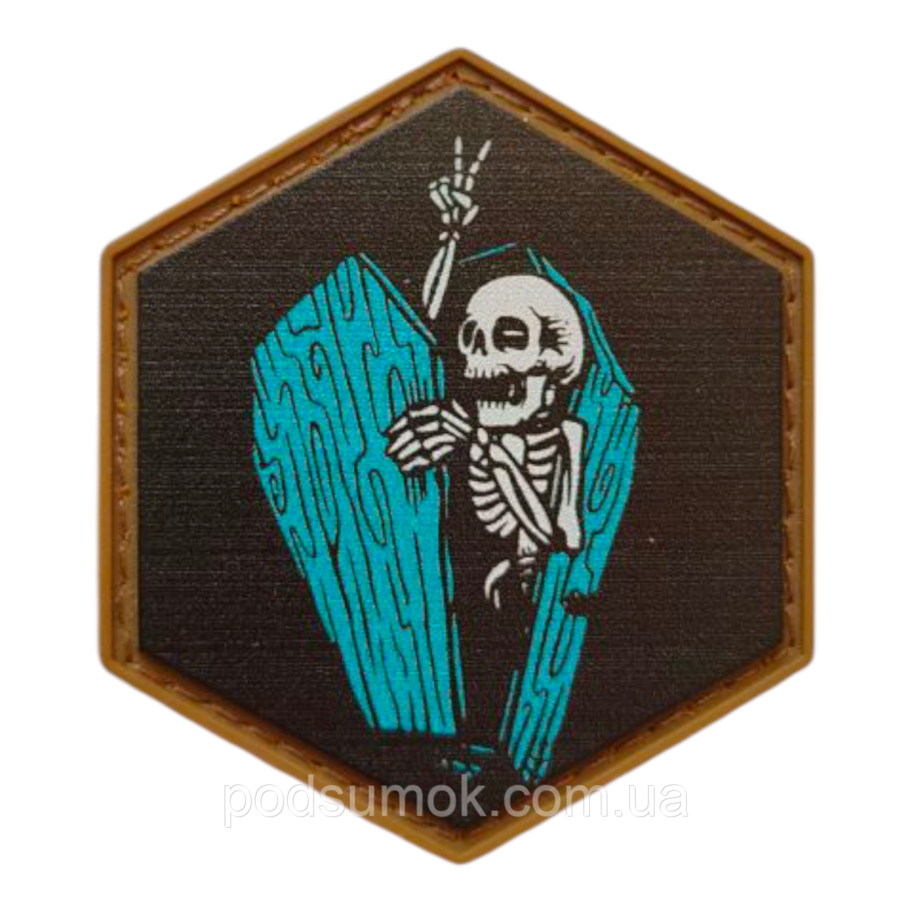 Шеврон ПВХ HEX PATCH H-84 на липучці для велкро патч гумовий, фото 1