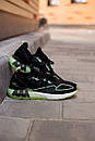 Кросівки чоловічі чорні Adidas ZX 2K Black Green White (10774), фото 7