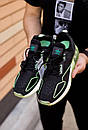 Кросівки чоловічі чорні Adidas ZX 2K Black Green White (10774), фото 8