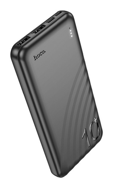 Портативний зарядний пристрій для телефону Hoco J123 Powermaster 10000mAh 37Wh 2USB Чорний