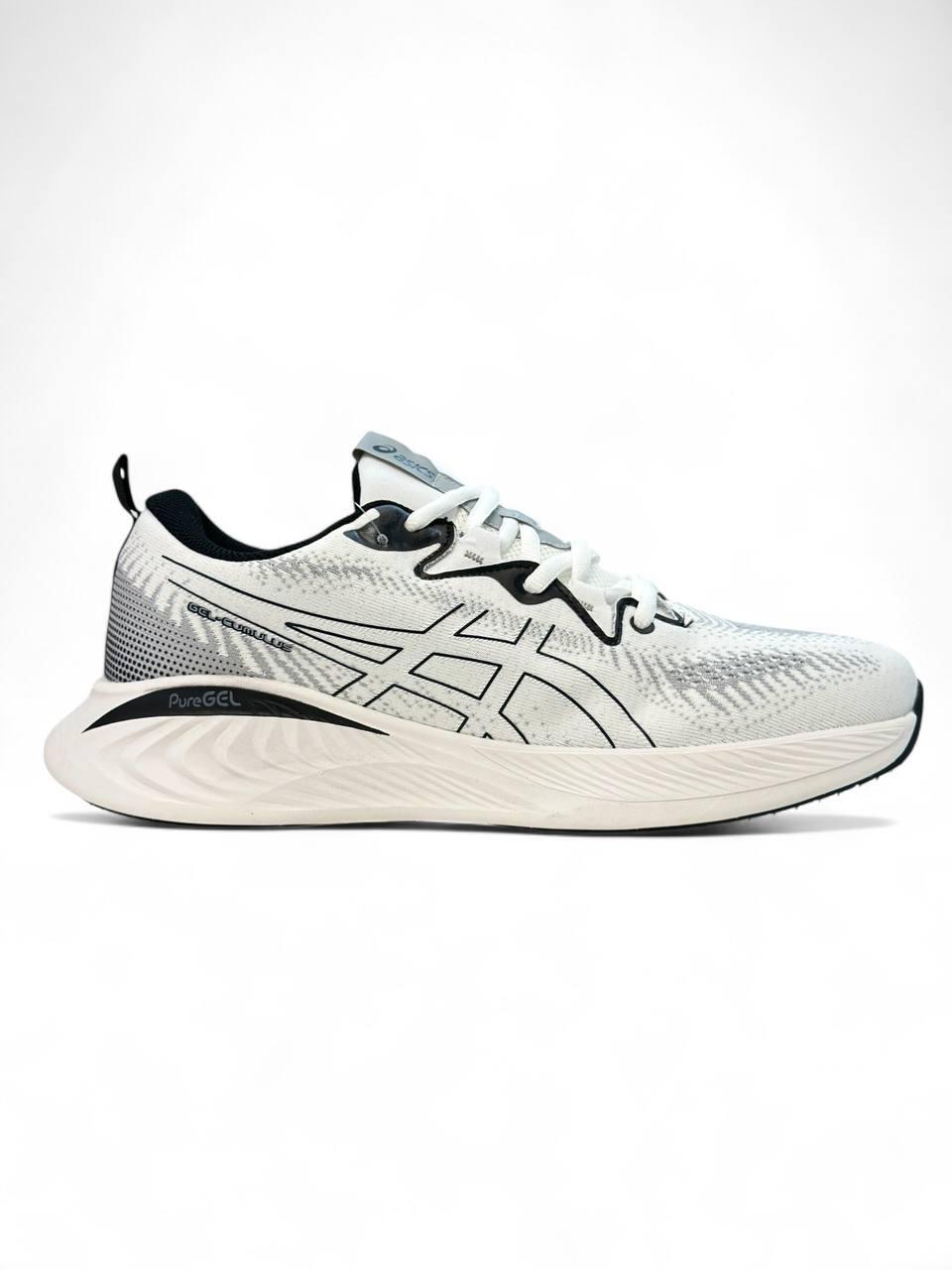 Кросівки чоловічі білі Asics GEL-Cumulus 25 White Black (21184), фото 1
