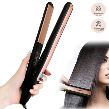 Плойка-випрямляч для волосся Geemy GM-2955 / Праска з турманіловим покриттям