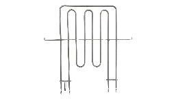 Тен для духовки, 285*375 мм, 2250+556 Вт, Ariston, Indesit C00081591