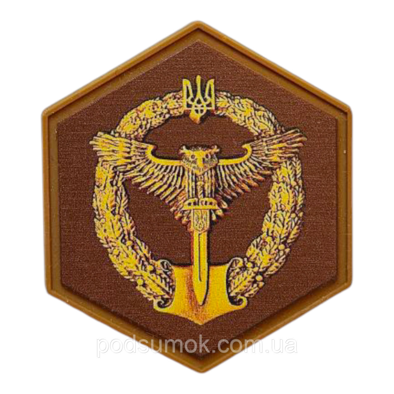 Шеврон ПВХ HEX PATCH H-91 на липучці для велкро патч гумовий, фото 1