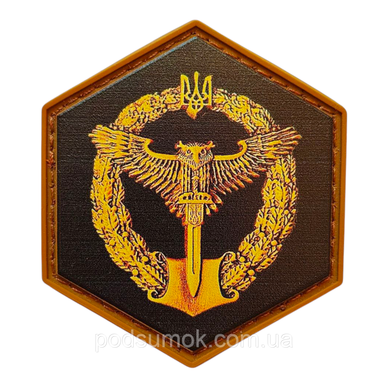 Шеврон ПВХ HEX PATCH H-92 на липучці для велкро патч гумовий, фото 1