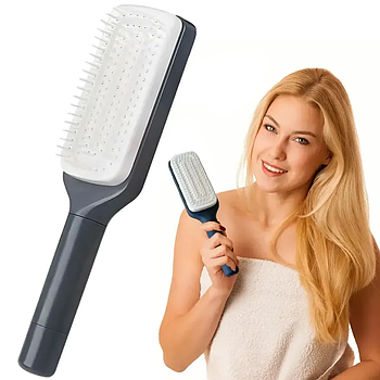 Гребінець для волосся,24 см/ Масажна щітка для волосся/ Самоочисний гребінець масажний