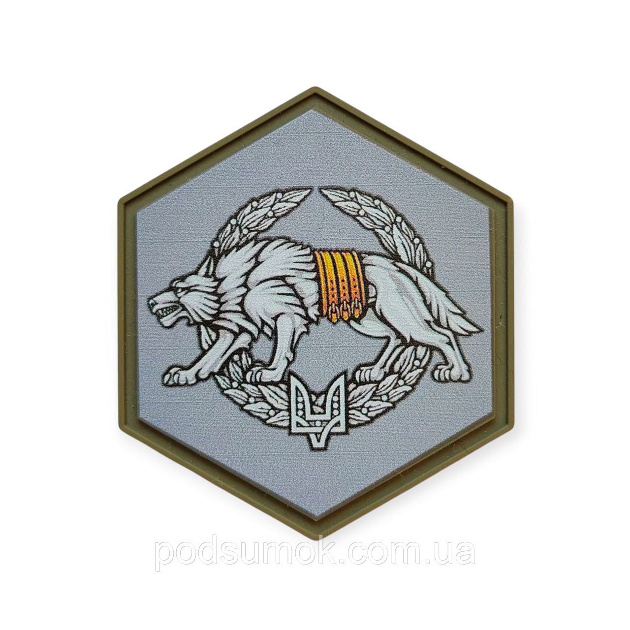 Шеврон ПВХ HEX PATCH H-100 на липучці для велкро патч гумовий, фото 1