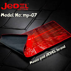 Ігрова поверхня Jedel MP-07 70x30см геймерський килимок для мишки для ПК/поутбука Чорний / Червоний, фото 6