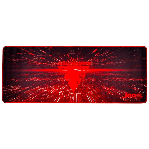 Ігрова поверхня Jedel MP-07 70x30см геймерський килимок для мишки для ПК/поутбука Чорний / Червоний