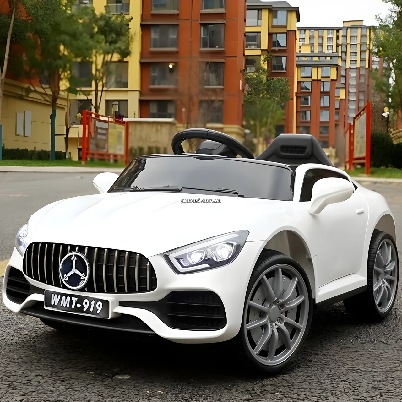 Дитячий електромобіль Mercedes на акумуляторі + пульт, фото 1