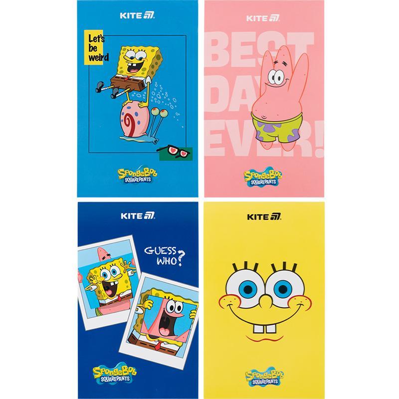 Блокнот-планшет A6 50 аркушів нелінований Kite SpongeBob SquarePants SB25-195, 71042, фото 1
