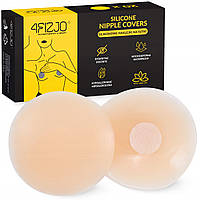 Наліпки на соски 4FIZJO Nipple Covers силіконові 20 шт Beige (P-5905973401517)