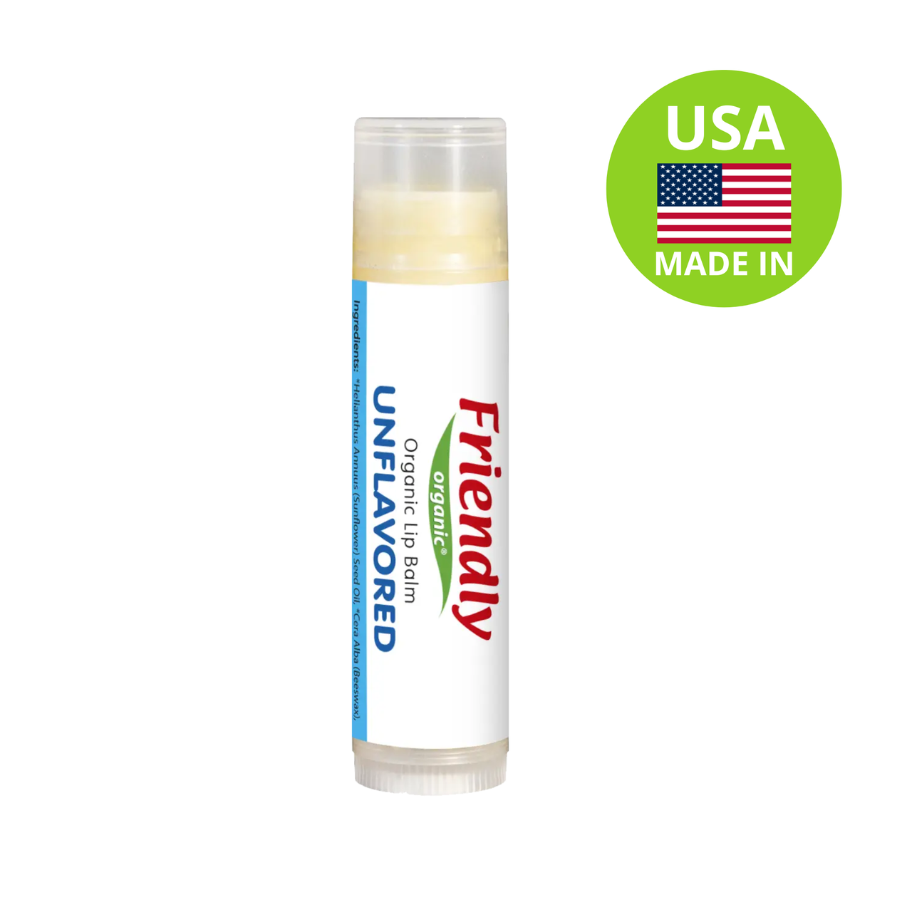 Органічний бальзам для губ Friendly Organic без запаху 4,25 гр