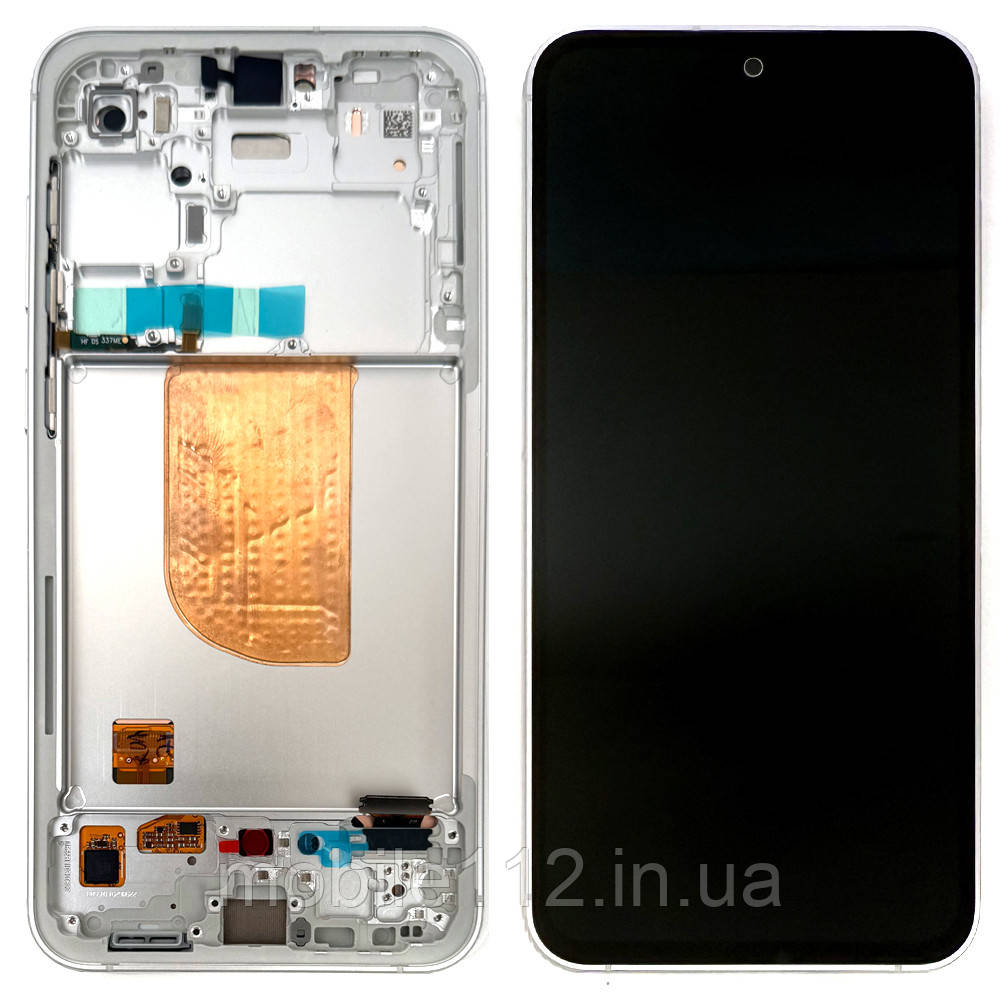 Дисплей (екран) Samsung Galaxy S23 FE S711 з тачскріном (оригінал 100% з сріблястою рамкою), фото 1