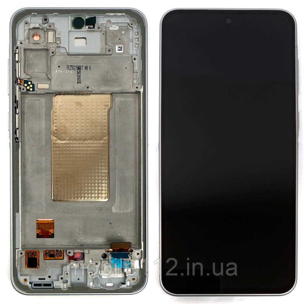 Дисплей (екран) Samsung Galaxy A36 5G A366 з тачскріном (оригінал 100% з сріблястою рамкою), фото 1