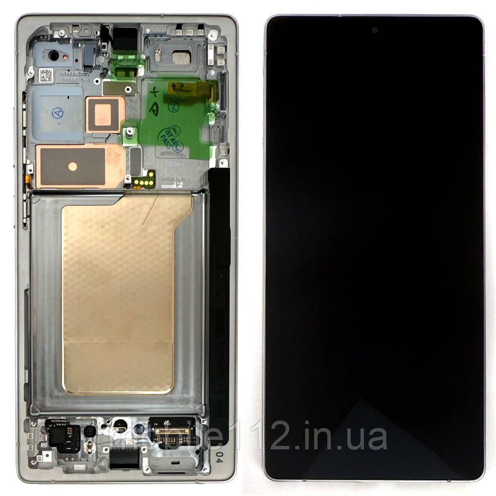Дисплей (екран) Samsung Galaxy S25 Ultra S938 з тачскріном (оригінал 100% з рамкою Titanium White Silver), фото 1