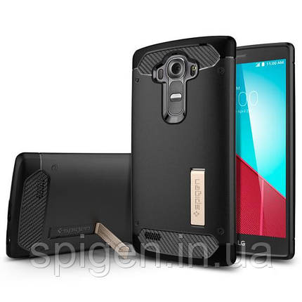 Чохол Spigen Rugged Armor для LG G4, Black, фото 1