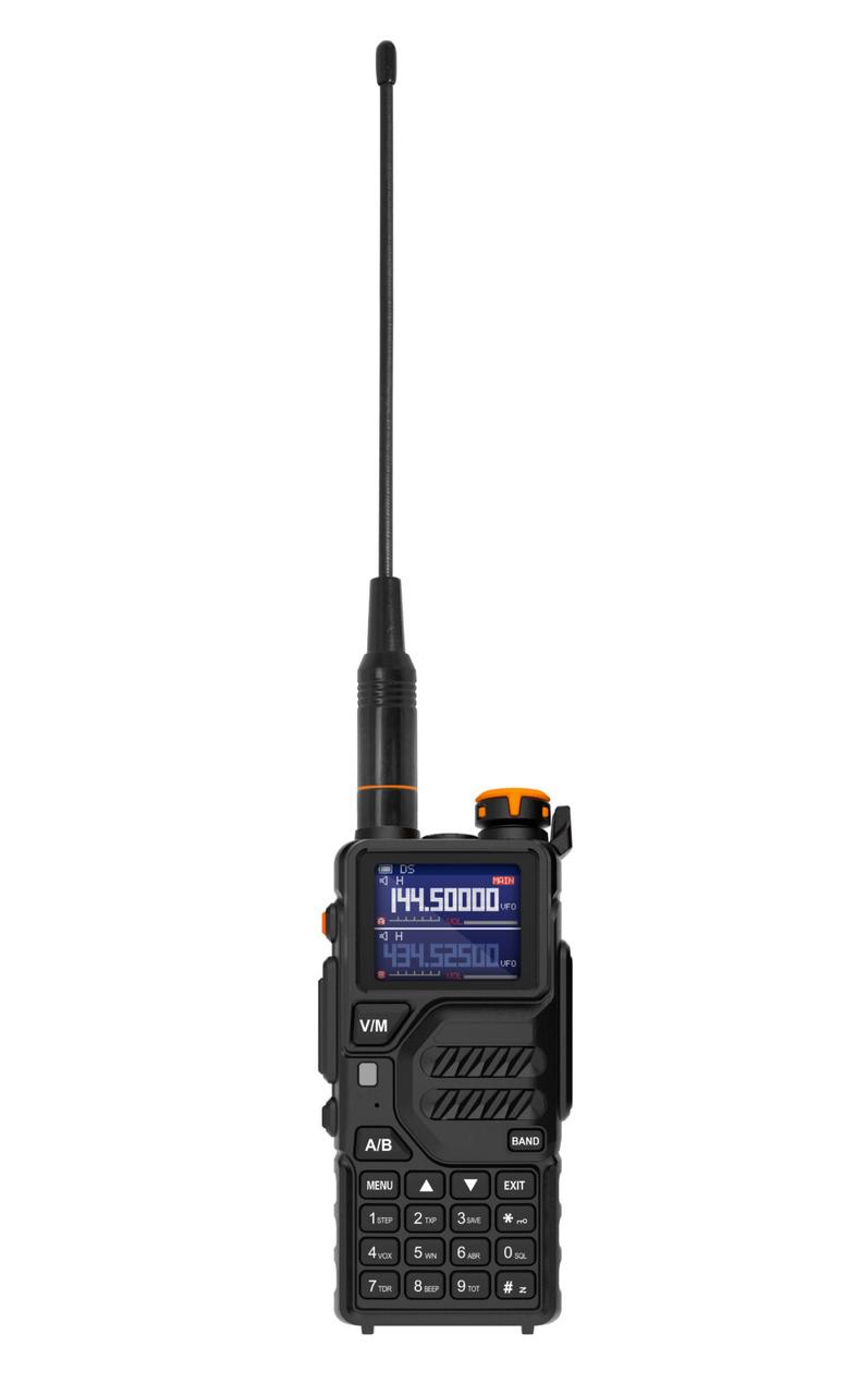 Рація Baofeng BF-K5 Plus 5Вт 999 каналів з акумулятором 1500 мАг, FM, ліхтариком, зарядкою Type-C, дальність до 10 км