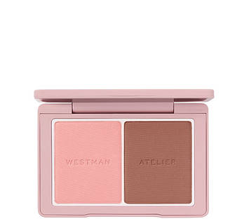 Westman Atelier The Powder Duo Coquette & Mimi - палетка для макіяжу обличчя без тальку (контур + рум’яна), 4.8 г