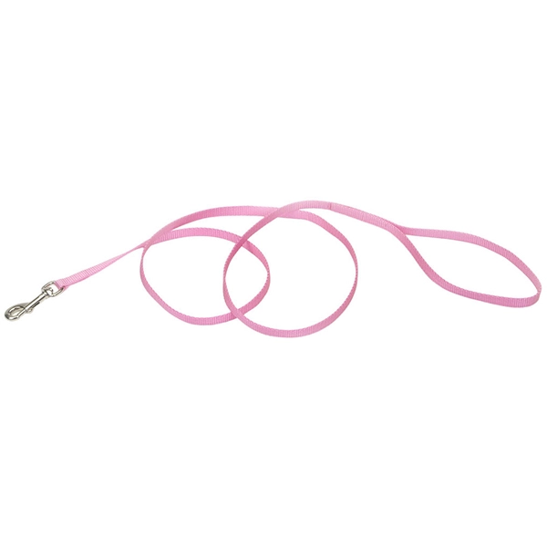 Coastal Nylon Leash КОСТАЛ НАЙЛОН повідець для собак, 1смХ1.2м Cвітло рожевий