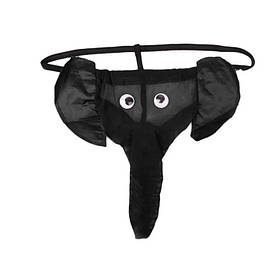 Чоловічі стрінги "Слоник" - Чорний - М/L/XL