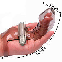 Вібратор на палець SexFinger - Прозорий - Вібратори, фото 2