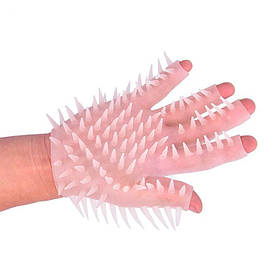 Рукавичка з шипами - 15*8 см - Молочний