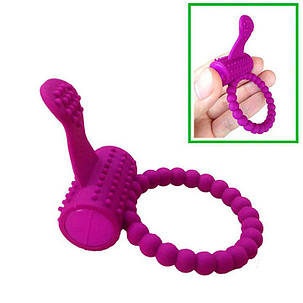 Ерекційне кільце з вібрацією - Фіолетовий, фото 1