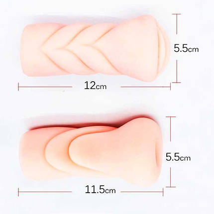 Мастурбатор "Gelugee Вагіна" - Тілесний - 11,5*4 см, фото 2