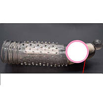 Насадка на пеніс "Roselex" - Графіт - 15*3,5 см, фото 2