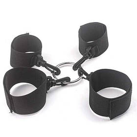 БДСМ фіксатори рук і ніг - Чорний - Садо-мазо
