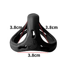 Потрійне ерекційне кільце на пеніс і мошонку "Love To Love Flux Ring" - Чорний, фото 3