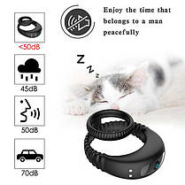 Потрійне ерекційне віброкольцо на пенис і мошонку USB - Чорний, фото 2