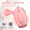Кліторальний двосторонній вібратор-вуманайзер "Бичок" (вакуумний стимулятор) USB - Рожевий - Вібратори, фото 6