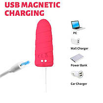 Вібратор "Морозиво" 10X Popsicle Vibrator USB - Рожевий - Вібратори, фото 3