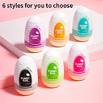 Набір мастурбаторів Funny Egg 6 шт., фото 2