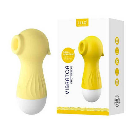 Кліторальний вакуумний вібратор Wo-sex Lilo (вуманайзер) USB - Лимонний - Вібратори, фото 1