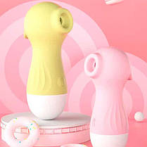 Кліторальний вакуумний вібратор Wo-sex Lilo (вуманайзер) USB - Лимонний - Вібратори, фото 5