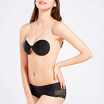 Самоклеючий бюстгальтер невидимка Fly Bra - Чорний - Еротична білизна, фото 4