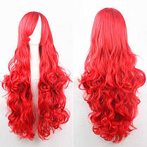 Перука хвиляста аніме 80 см косплей "Блакитний", фото 3