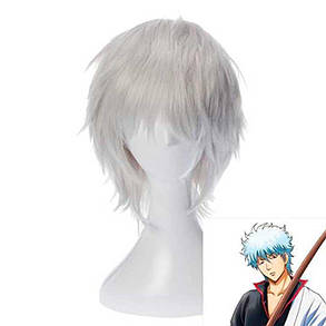 Перука чоловіча косплей аніме "Gintama" - Сірий, фото 3