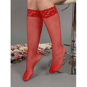 Довгі гольфи в сітку - Чорний - XS/S/М - Еротична білизна, фото 2