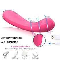 Гнучкий ребристий вібратор "Melo" - Чорний, фото 4