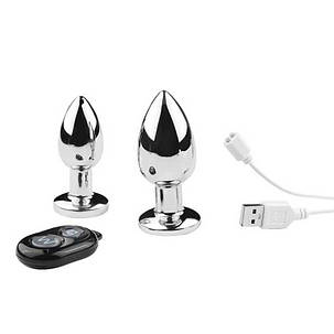 Сталева анальна пробка з вібрацією Nexus Cestos USB - 2,7 см - Анальні іграшки, фото 2