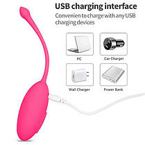 Віброяйце зі щетинками USB - Рожевий - Вібратори, фото 5