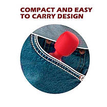 Міні вібратор для клітора мікрофон USB червоний — Вібратори, фото 4