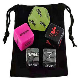 Гральний набір кубиків "Камасутра" - 5 шт.