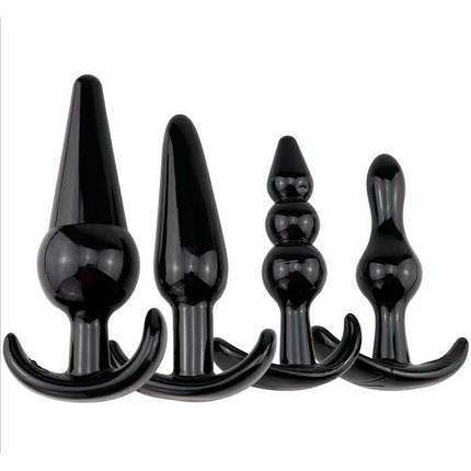 Силіконова анальна пробка - Чорний - 2.2*8.3 см - Анальні іграшки, фото 2
