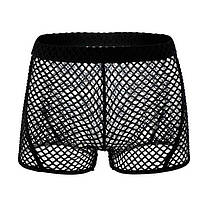 Чоловічі труси боксери в сітку Clever-Menmode чорний L, фото 4